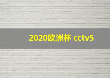 2020欧洲杯 cctv5